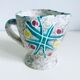 Old decorative ceramic pitcher Vallauris Borty