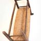Straw and old wood bench