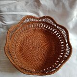 Braided rattan basket