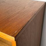 Highboard on hairpin legs, oak