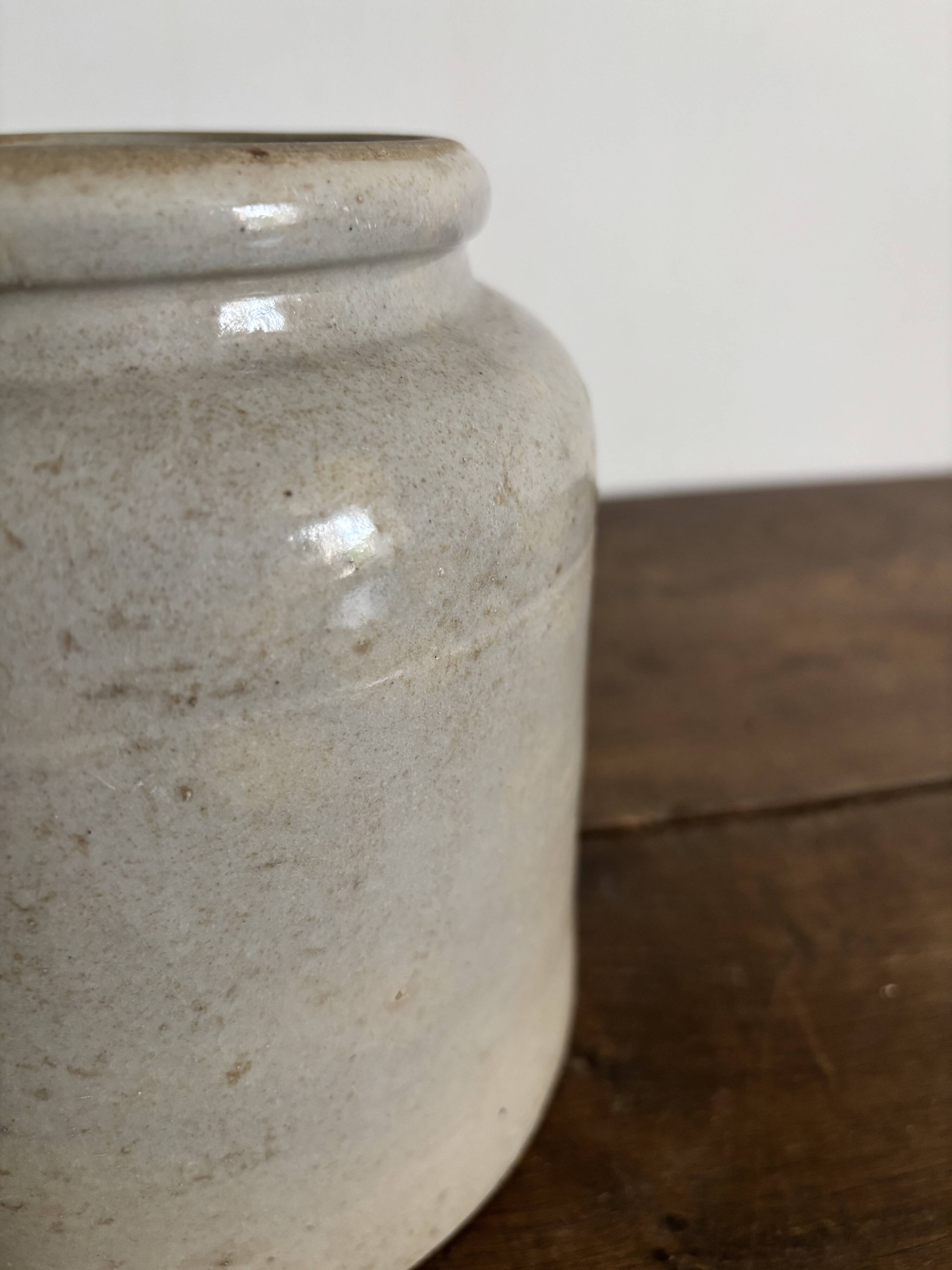 Ancien pot / vase en grès émaillé - vintage