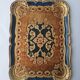 Italian Florentine tray in vintage hand-painted wood