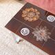 Vintage coffee table in glazed ceramic and metal – 1970s