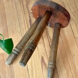 Vintage wooden tripod stool