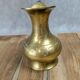 Small antique engraved brass jug