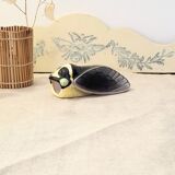 Vintage hand-painted earthenware wall cicada – Provençal retro decor