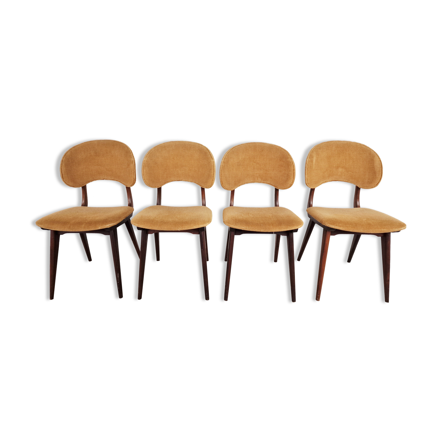 4 chaises de salle à manger, années 1960