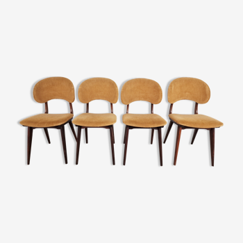 Set of 4 vintage scandinavian dining chairs, 1960s