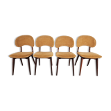 Set of 4 vintage scandinavian dining chairs, 1960s