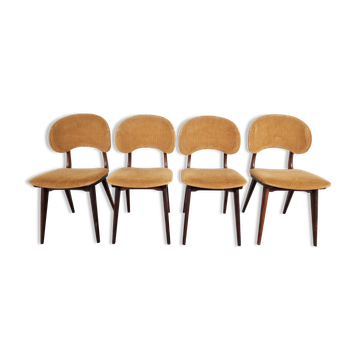 Set of 4 vintage scandinavian dining chairs, 1960s