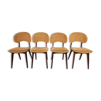 4 chaises de salle à manger, années 1960