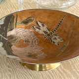 Cloisonné brass cup