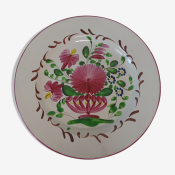 Decorative plate st Clement floral decoration