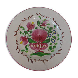 Decorative plate st Clement floral decoration