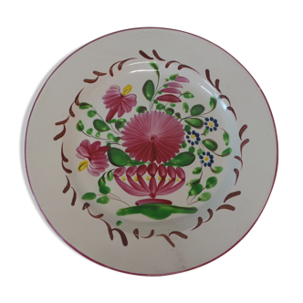 Assiette decorative st Clement decor floral