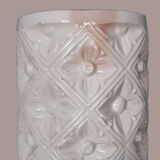 Pair of white Manises pottery pieces, 50´s