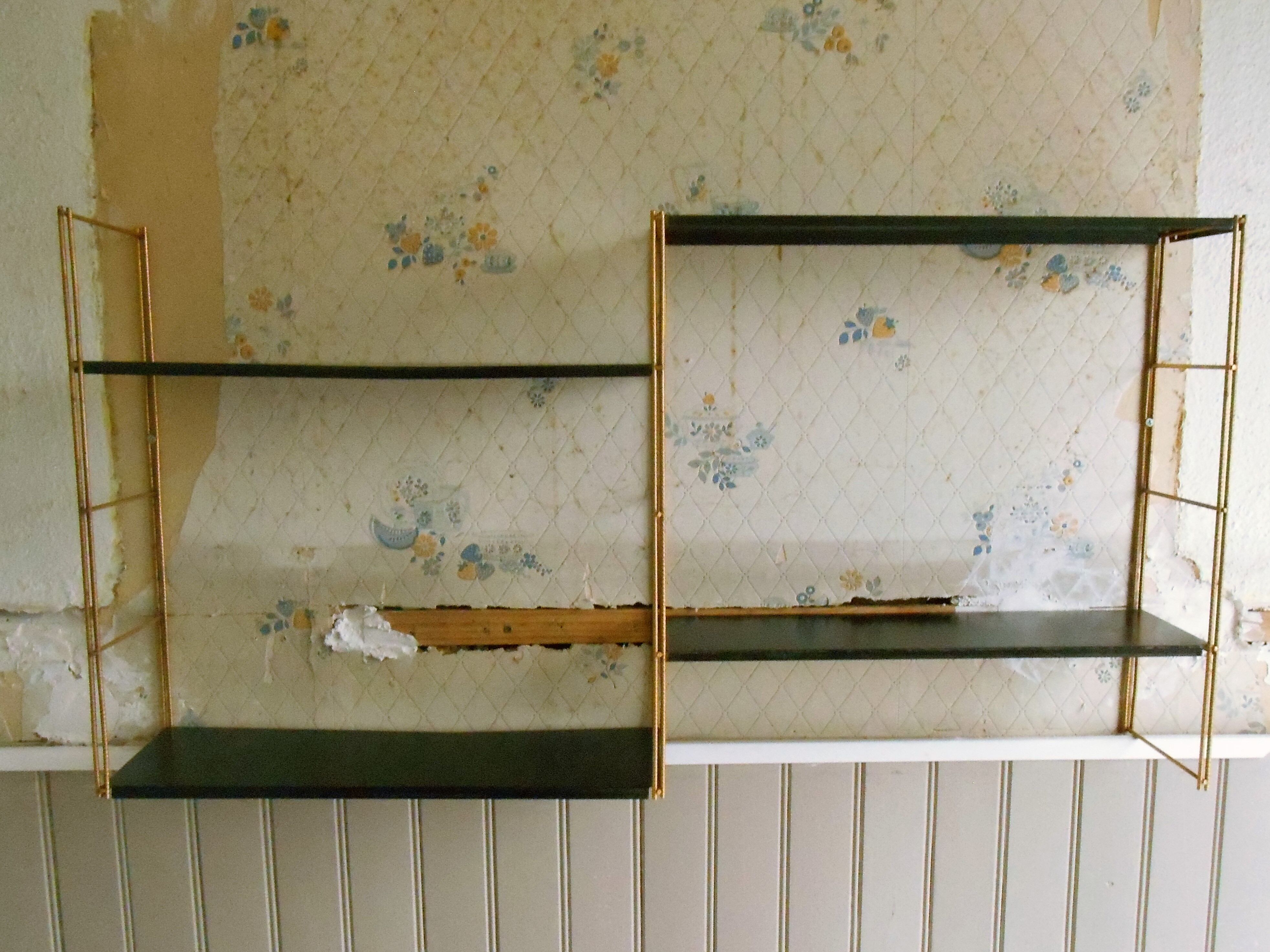 Vintage modular wall shelf