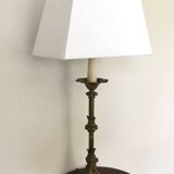 High-footed brass lamp