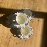 Tasses et soucoupes art déco Badonviller motif « tulipes «