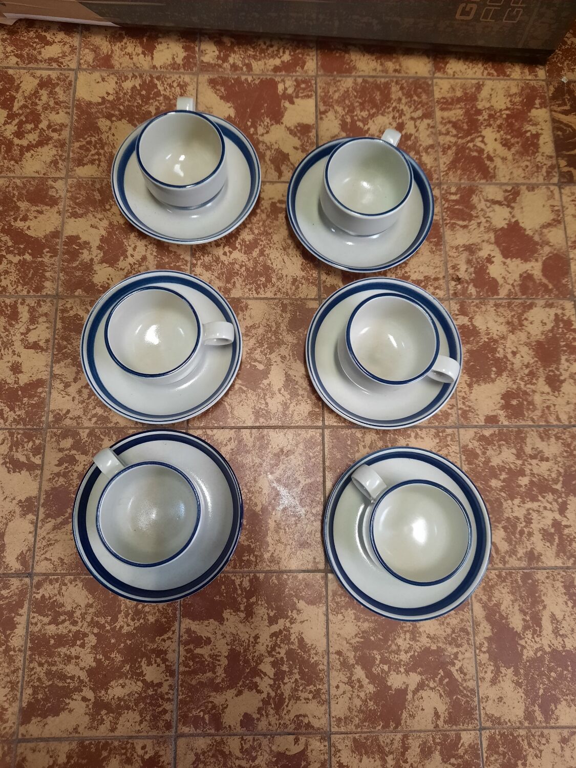 Set of 6 vintage ceramic cups