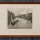 Engraving René Pinard Arms of the stock exchange of the Pont de la fishmonger Nantes
