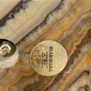 LAMP 1970 ON ONYX FOOT DESIGN FRENCH WORK MARMARA