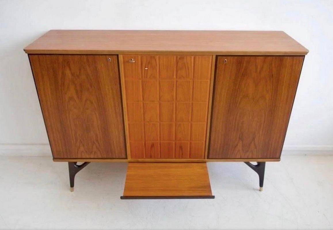 Buffet scandinave en hêtre et teck de Tabergs Mobler