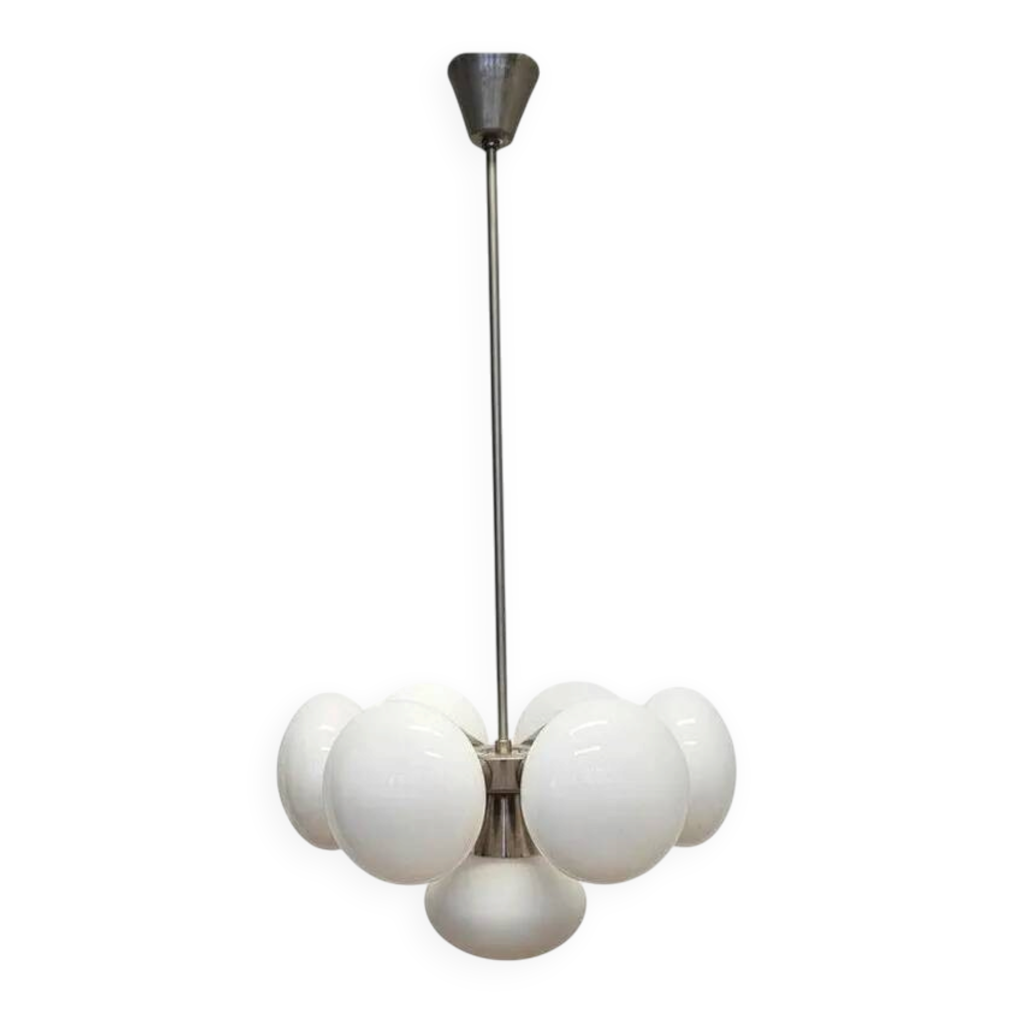 Midcentury Chrome Space Age Sputnik Pendant, 1970s