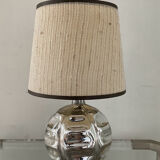 Vintage eglomised glass lamp from the 50s-60s