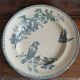 Flat plate Longwy "Mésange" – Terre de Fer, late 19th century