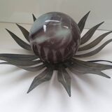 Vintage flower pattern table lamp