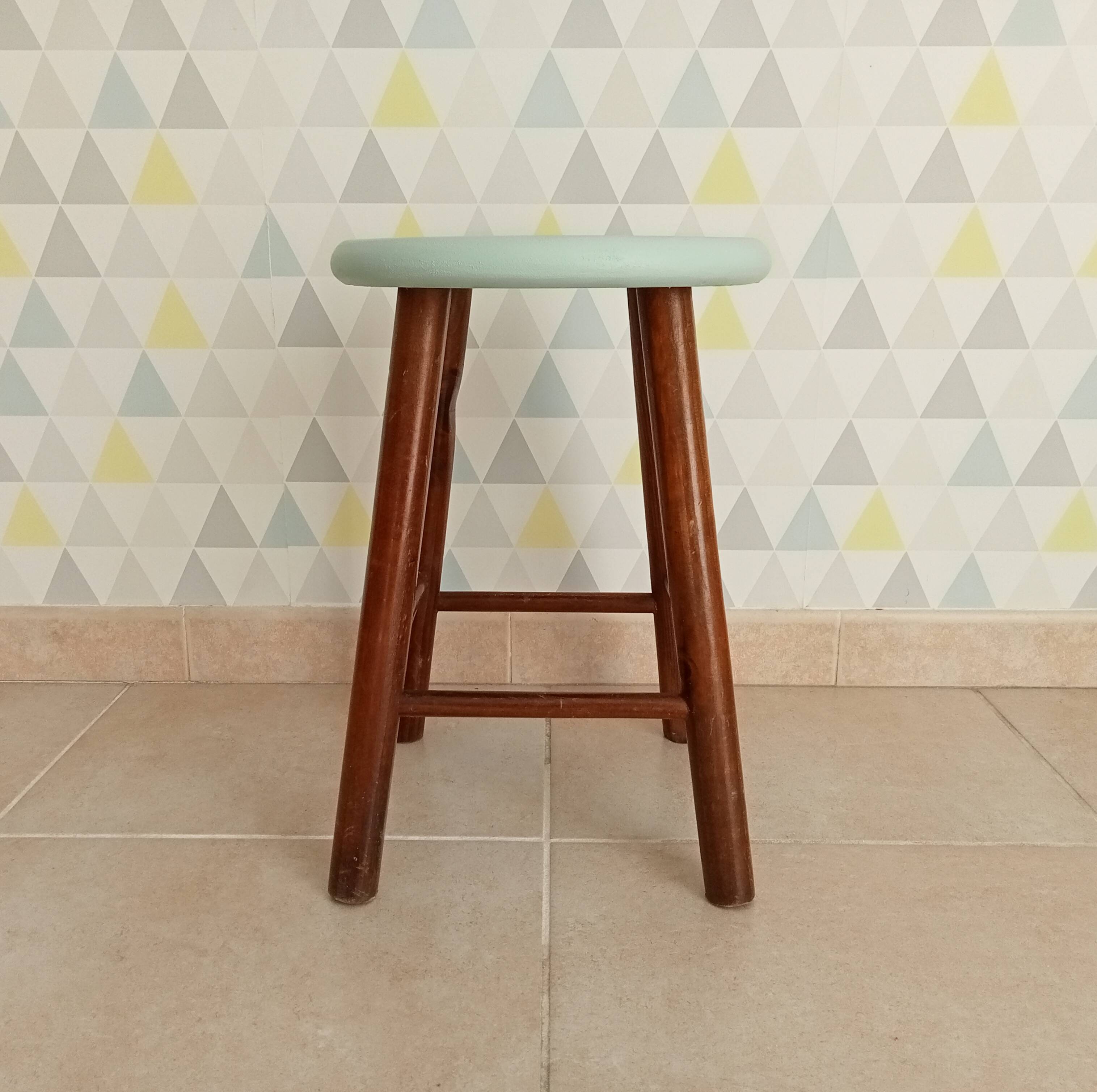 Vintage wooden stool