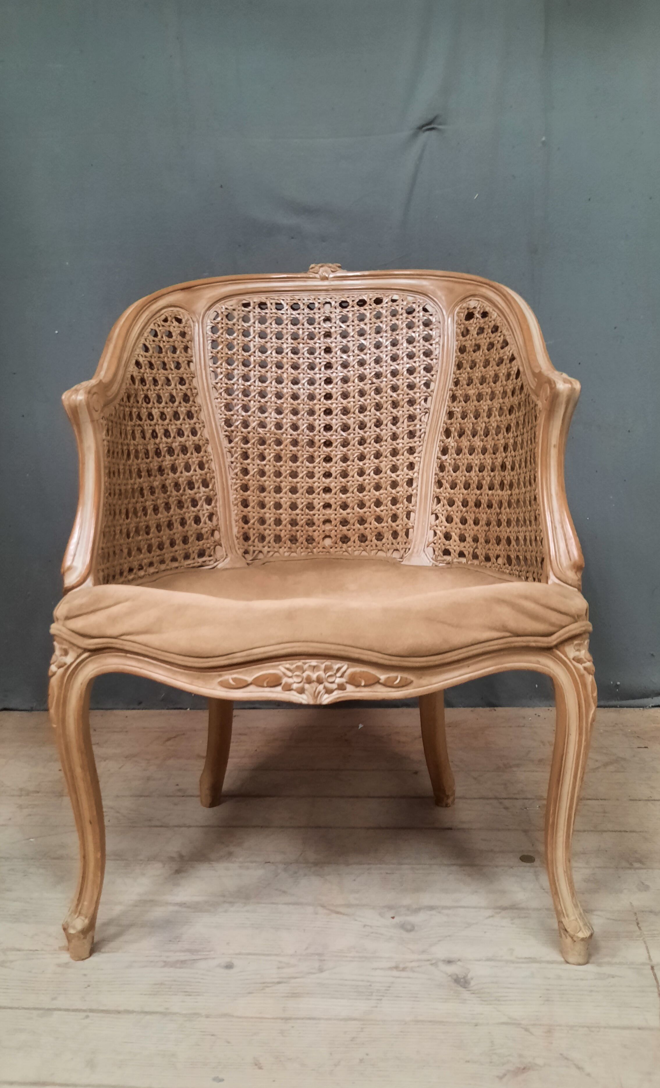 Louis XV style canned armchair