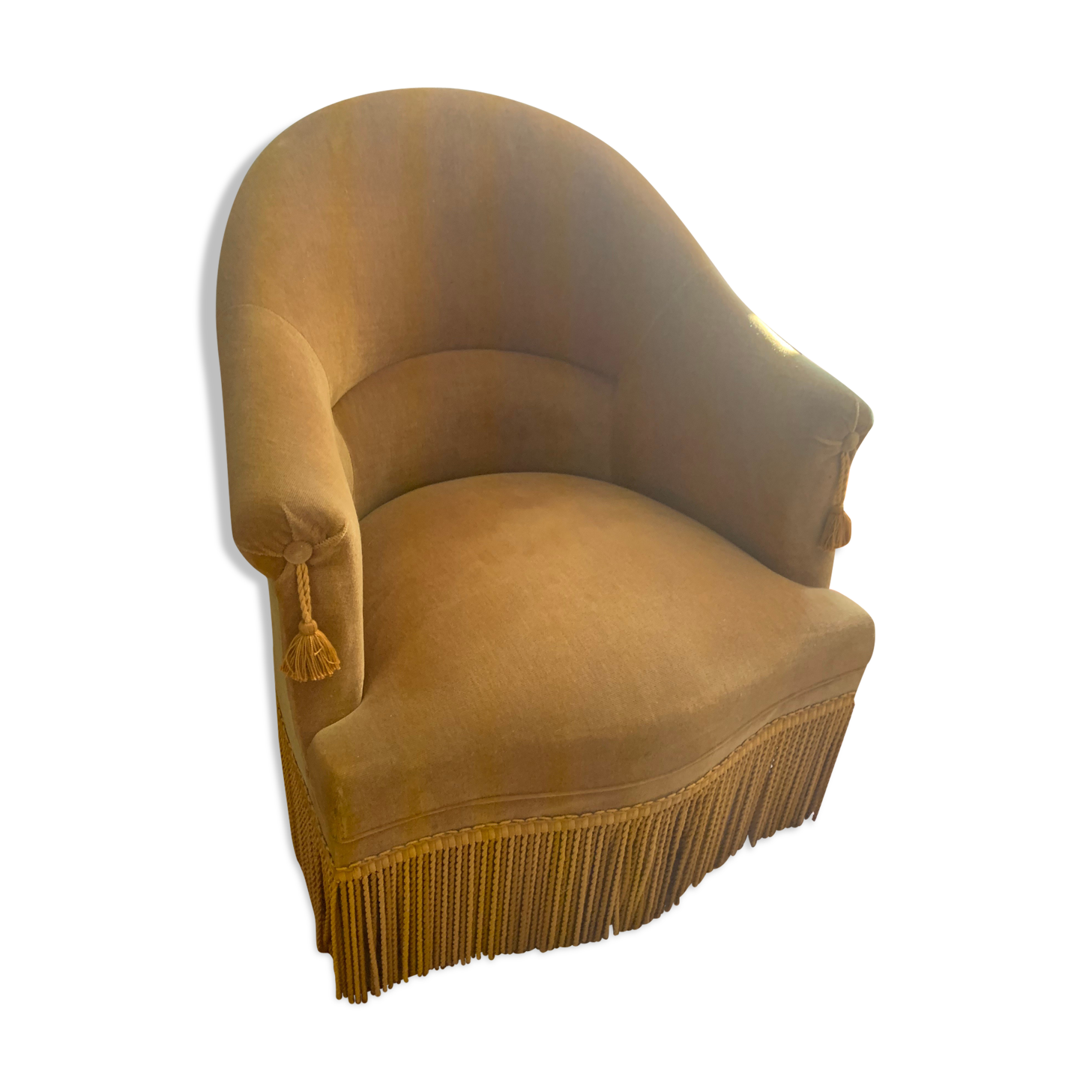 Mustard yellow toad chair