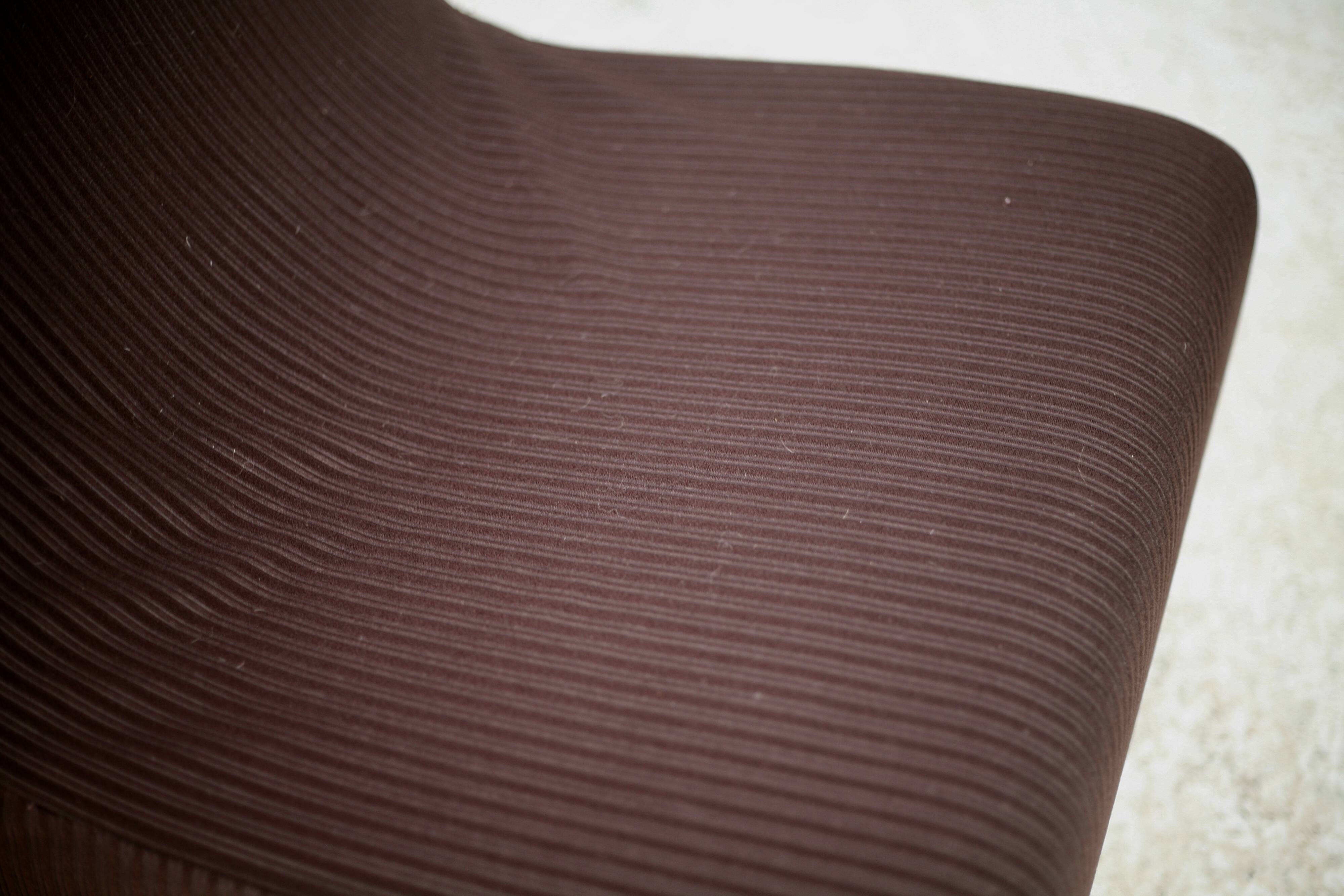 Chair, foam and velvet. Circa 1970