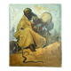 Huile sur toile orientaliste. Le charmeur de serpent. 55x46.