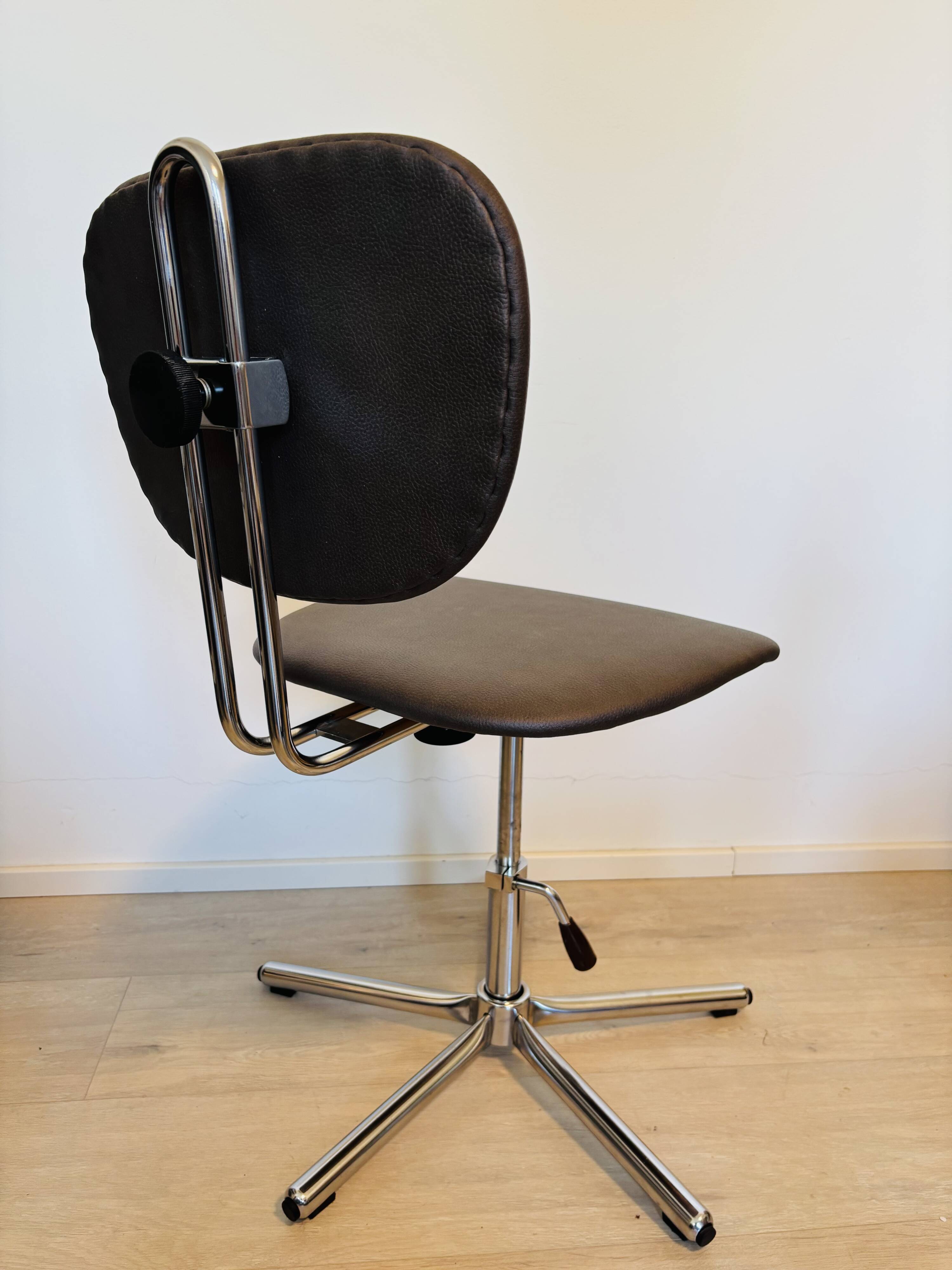 Kovona Dark Truffle Office Chair by Kovona from Czechoslovakia, 1970’s