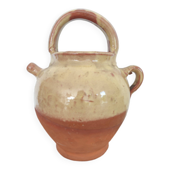 Terracotta gargoulette jug