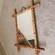 Antique French mirror from the Belle Époque in faux bamboo, 1890/1900.