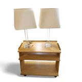Set acrylic table lamps 1970s  Height 75 Width 40 Depth 40 cm