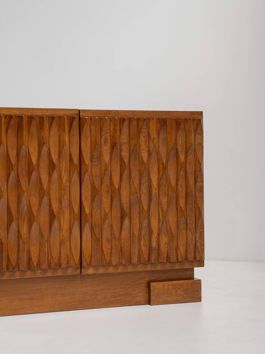 Midcentury Brutalist Oak Sideboard, Belgium
