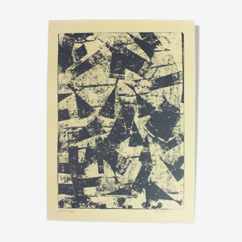 Lithographie d'Alfred Furler années 70