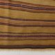 4x7 Bronze & Red Striped Handmade Vintage Kilim Rug, 130x218Cm
