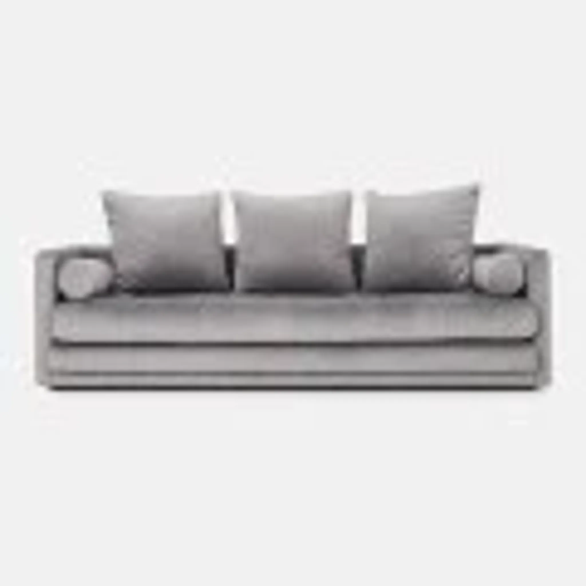 Sofa KOPENHAGA silver velour, Scandinavian design