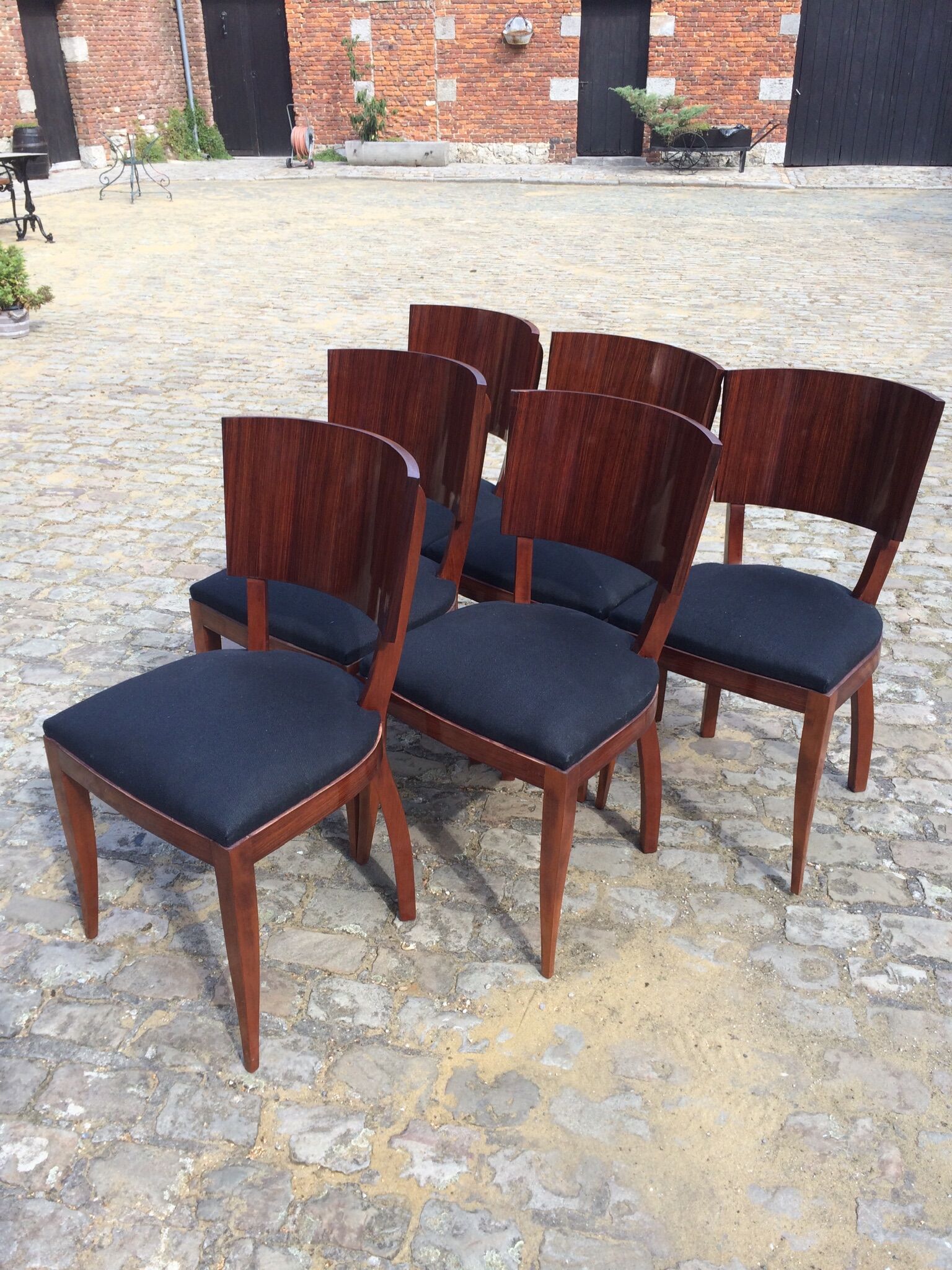 Art Deco period rosewood chairs
