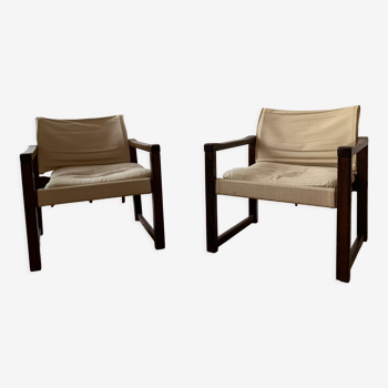 Paire de fauteuil Karin Möbring, Ikea vintage 70s