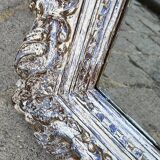 Carved wooden mirror