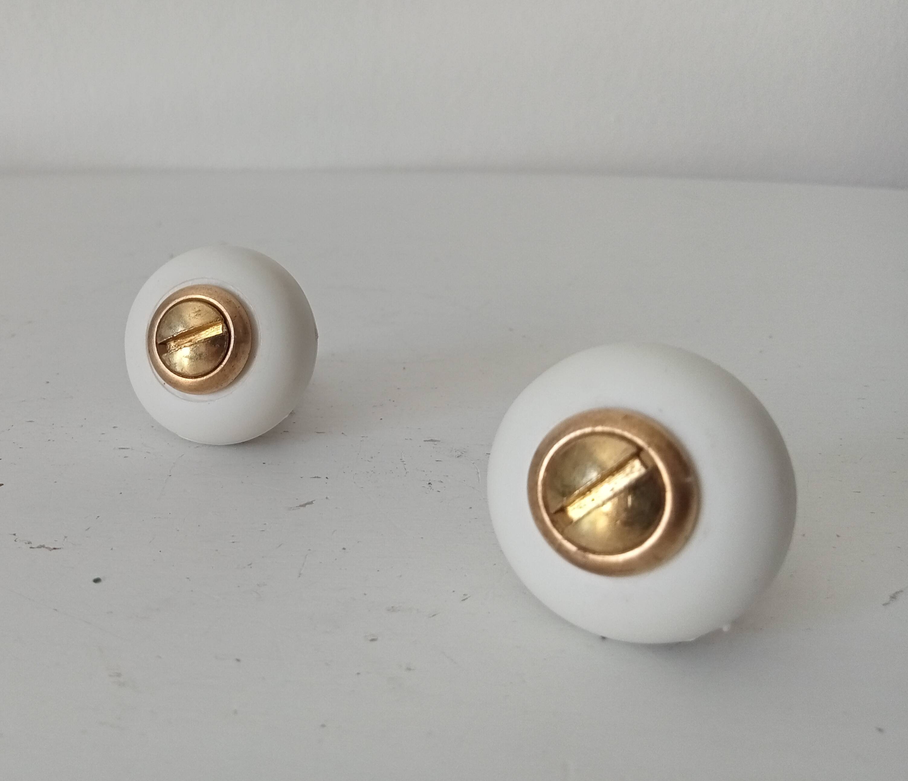 Pair of vintage furniture handles from the 70s