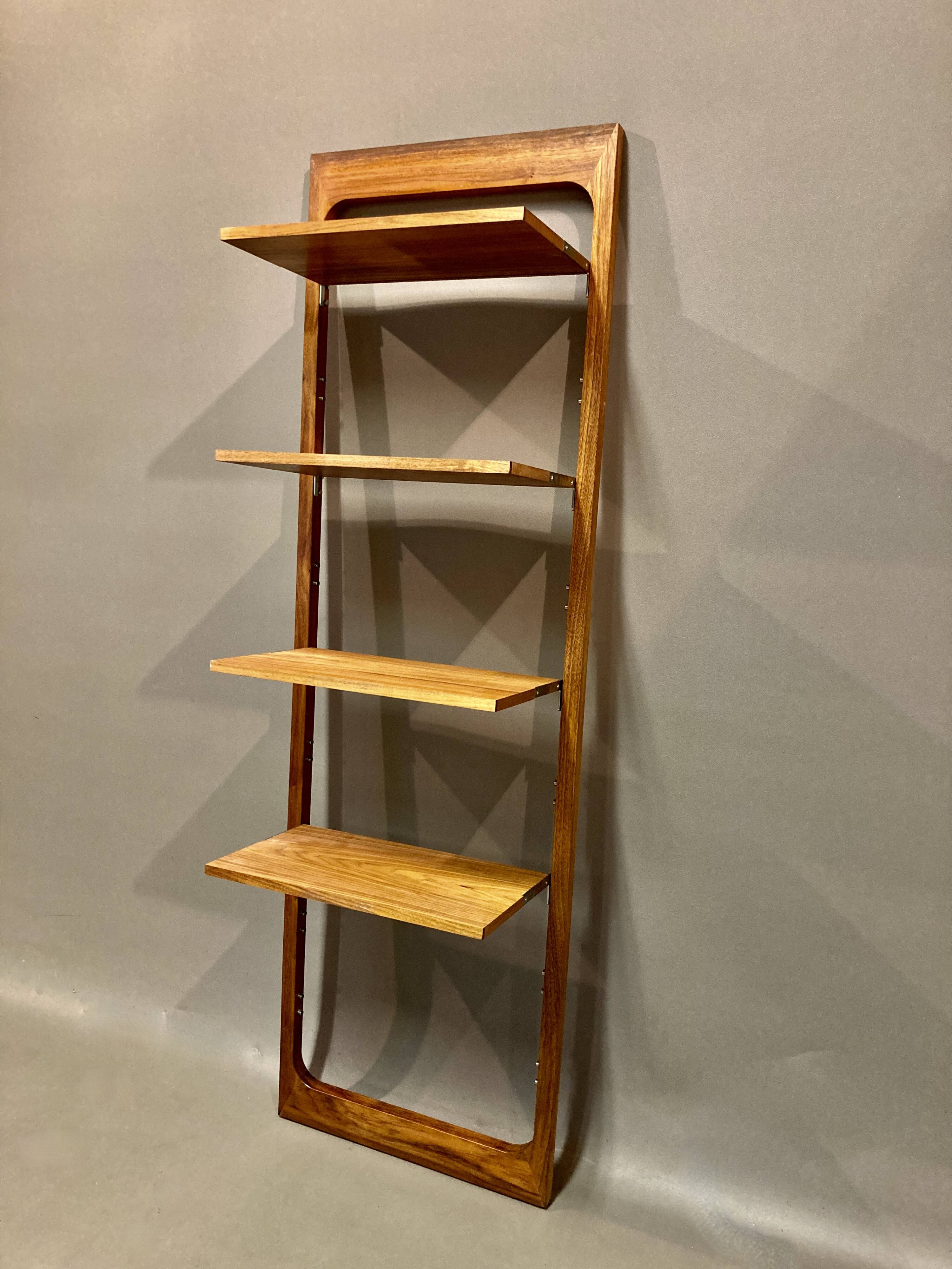 Suite de 3 étagères modulables design scandinave 1960
