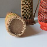 Bouteille fils scoubidou vintage
